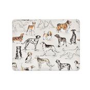 Country Dogs Placemat 4 Pack in Brown image