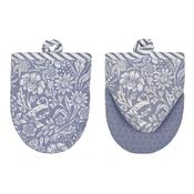 Coastal Treasures Microwave Mitts Pair in Blue