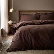 Cassia Frill Duvet Cover Set in Chocolate image