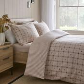 Cottage Check Duvet Cover Set in Natural image