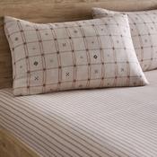 Cottage Stripe 28cm Fitted Bed Sheet in Natural image