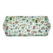 Christmas Cats Small Serving Tray in Seafoam image