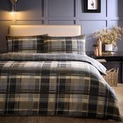 Connolly Check Duvet Cover Set in Charcoal image