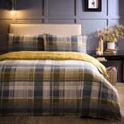 Connolly Check Duvet Cover Set in Ochre image