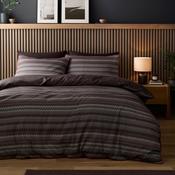 Chevron Stripe Duvet Cover Set in Chocolate image