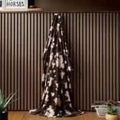 Cow Print Fleece Throw in Chocolate 120 x 150cm image
