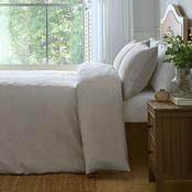 Ditsy Leaf Jacquard Duvet Cover Set in Natural image