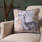 Forest Animals Cushion in Grey 43 x 43cm