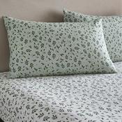 Falling Leaf 28cm Fitted Bed Sheet in White image