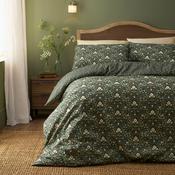 Heritage Floral Duvet Cover Set in Green image