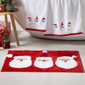 Jolly Santa Christmas Bath Mat in Red 50 x 80cm image