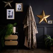 Leopard Throw in Natural 150 x 200cm