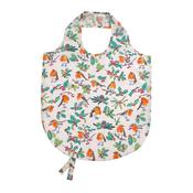 Christmas Robins Foldable Tote Bag Medium in Green