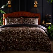 Roxy Leopard Print Duvet Cover Set in Black image