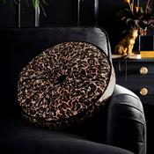 Roxy Round Pleat Round Cushion in Gold 40cm image