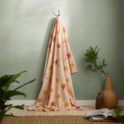 Soleil Throw in Coral/Camel 120 x 150cm