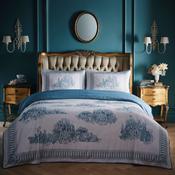 Tuscan Toile Duvet Cover Set in Blue image