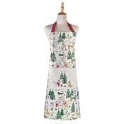 Winter Walkies Cotton Apron in Beige image