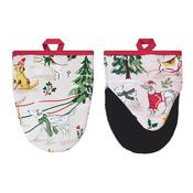 Winter Walkies Microwave Mitts Pair in Beige