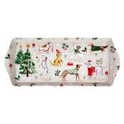 Winter Walkies Small Serving Tray in Beige image