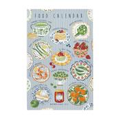 Food Calendar Cotton Tea Towel in Multicolour image