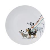 Dog Days Porcelain Side Plate in White image