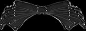 Overlap Cinch Belt - Black Cowhide