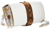 Centre Strap Flapover Clutch - Dots &amp; Arrows