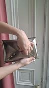 Pewter Metallic Envelope Clutch image