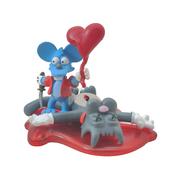 The Simpsons Itchy and Scratchy Gentle Giant Bust-Ups Diorama