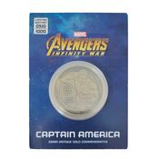 Marvel Avengers Infinity War Captain America Limited Edition Coin Koin Club 2018 image