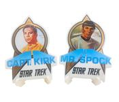Star Trek Kirk and Spock Porcelain Trading Cards Hamilton Gifts 1991