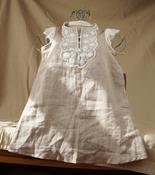 Linen Dress with Lace Vintage look image