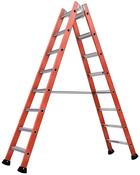 Tubesca Fibreglass Double Sided Stepladder 2 x 8 Tread