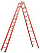 Tubesca Fibreglass Double Sided Stepladder 2 x 12 Tread