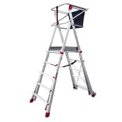 Faraone Adjustable Podium Stepladder 5 - 9 Rung