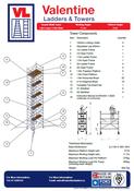 UTS Access Tower 1.45m (W) x 1.8m (L) 9.7m Platform Height