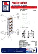 UTS Access Tower 1.45m (W) x 2.5m (L) 10.2m Platform Height
