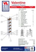 UTS Access Tower 1.45m (W) x 1.8m (L) 10.2m Platform Height