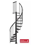 DOLLE CALGARY SPIRAL STAIRCASE ANTHRACITE 140CM