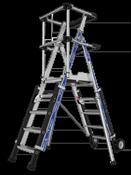 Tubesca Sherpascopic Adjustable Podium Stepladder 5 - 7 Tread