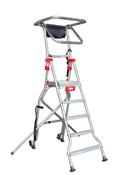 Faraone Compact Fixed Podium Stepladder 5 Tread