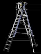 Tubesca Sherpascopic Adjustable Podium Stepladder 8 - 11 Tread