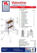 UTS Access Tower 1.45m (W) x 2.5m (L) 4.2m Platform Height