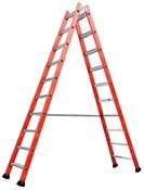Tubesca Fibreglass Double Sided Stepladder 2 x 10 Tread