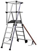 Tubesca Sherpascopic Fixed Podium Stepladder 5 Tread