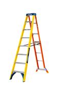 Werner Adjustastep Pro® Fibreglass Stepladder 8 Tread