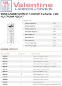 BoSS Ladderspan 3T 1.45m (W) X 2.5m (L) 7.2m Platform Height