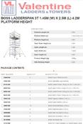BoSS Ladderspan 3T 1.45m (W) X 2.5m (L) 4.2m Platform Height
