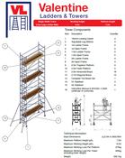 UTS Access Tower 0.85m (W) x 2.5m (L) 7.2m Platform Height image